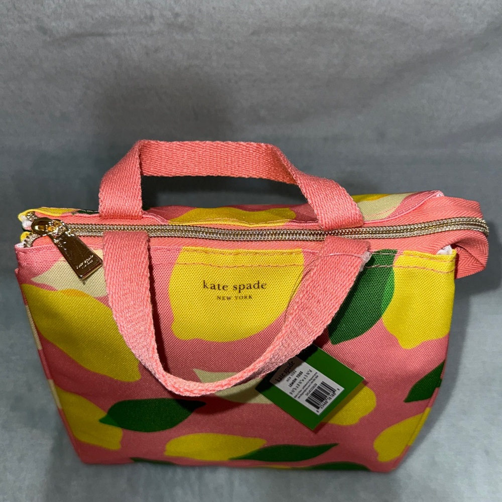 kate spade Pink Lemon-Print lunch bag - Picture 8 of 14
